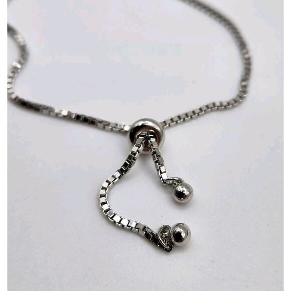 925 Sterling Silver Cross Adjustable Bracelet B - Picture 5 of 5